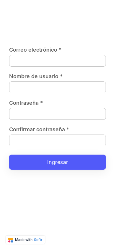 the mobile screenshot of suporte.softr.app