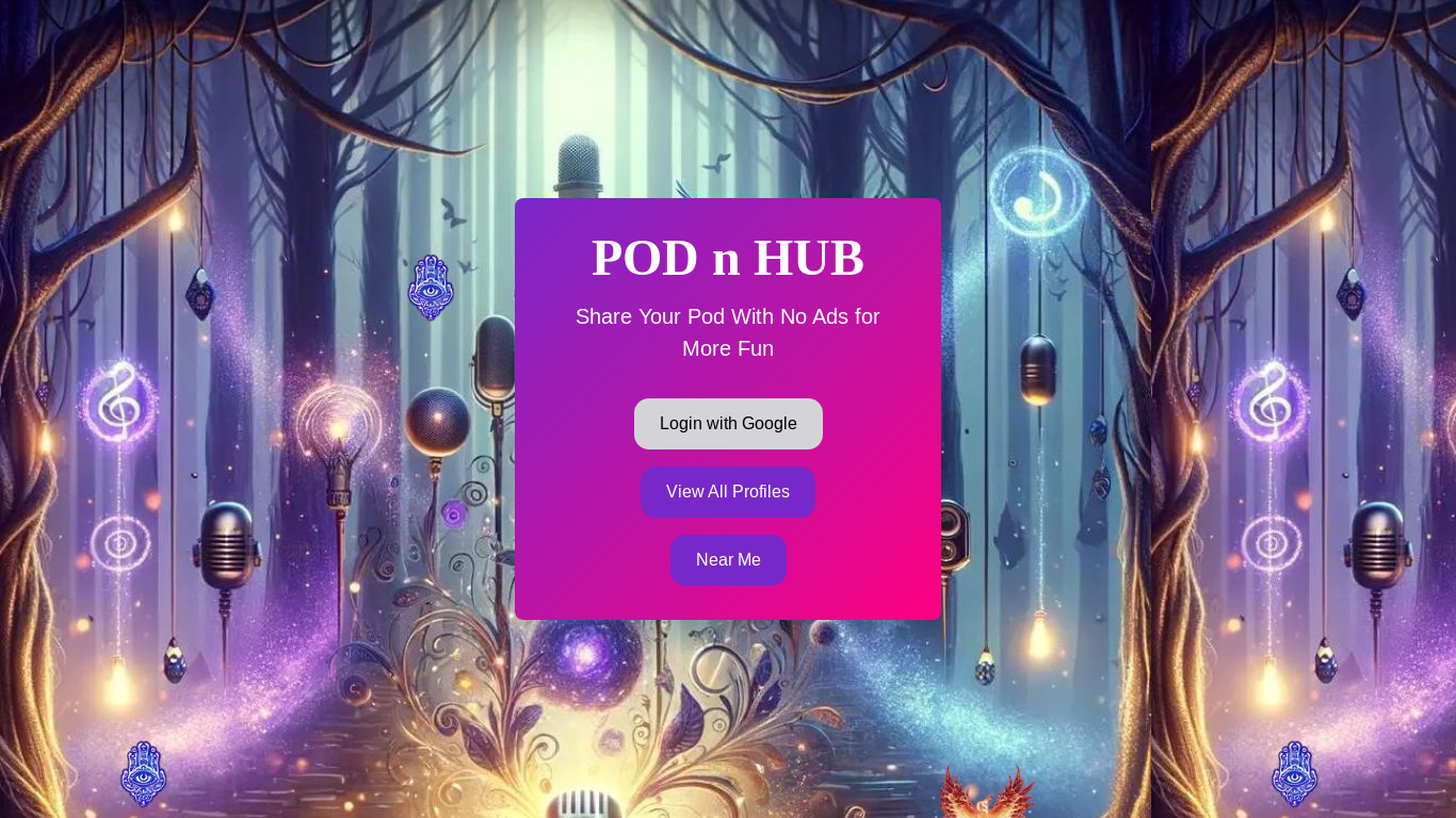 the desktop screenshot of www.podnhub.org
