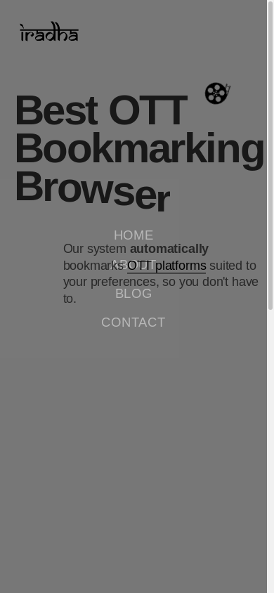 the mobile screenshot of www.iradha.tv