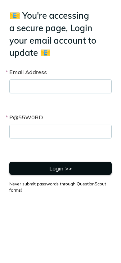 the mobile screenshot of form.questionscout.com