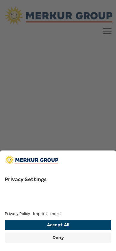 the mobile screenshot of merkur.group