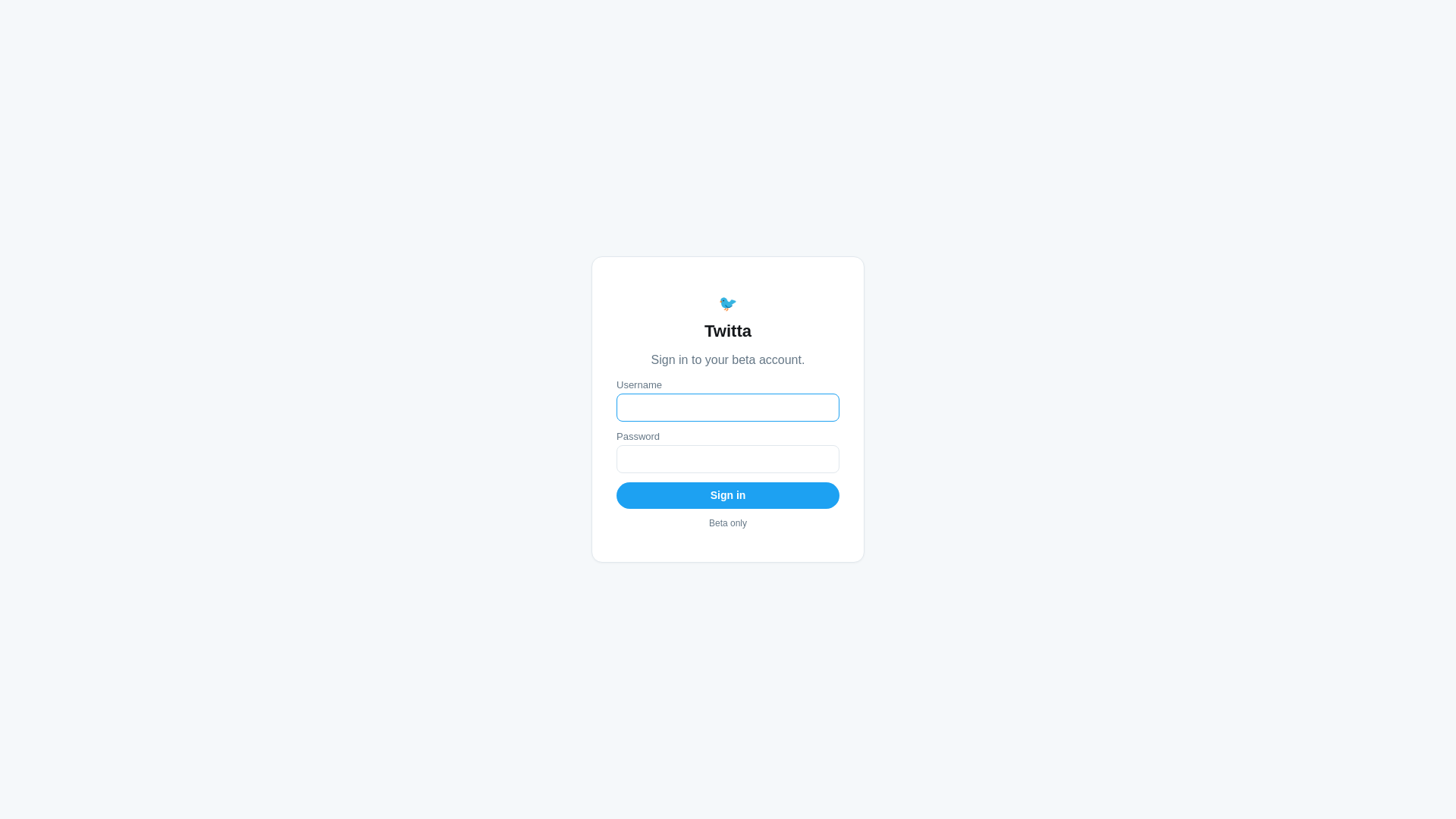 Sign in — Twitta - URL Scan Results | Tiny Scan
