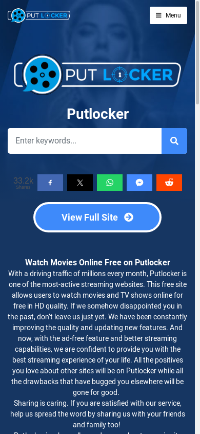 the mobile screenshot of putlocker.gy