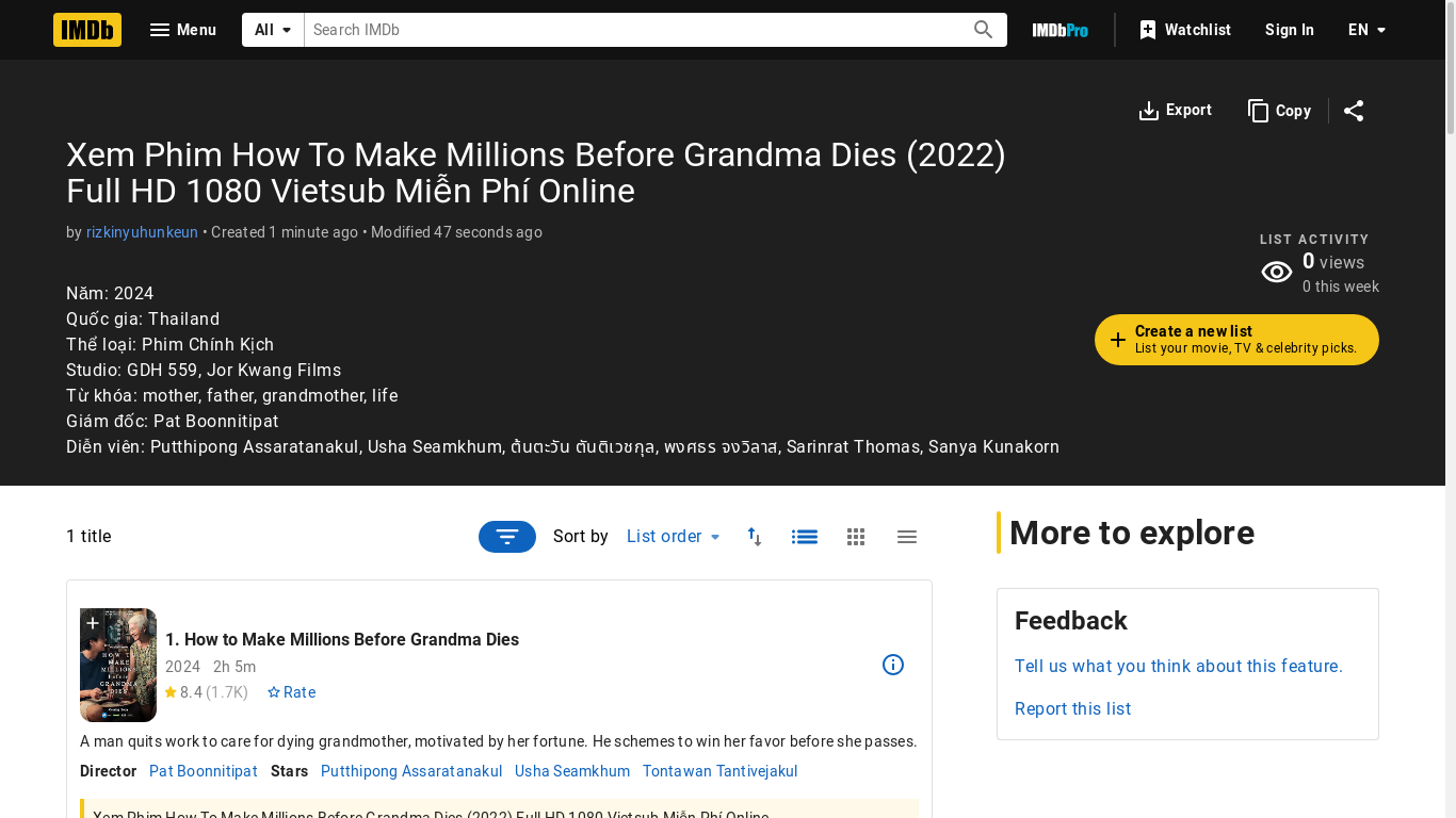 the desktop screenshot of m.imdb.com