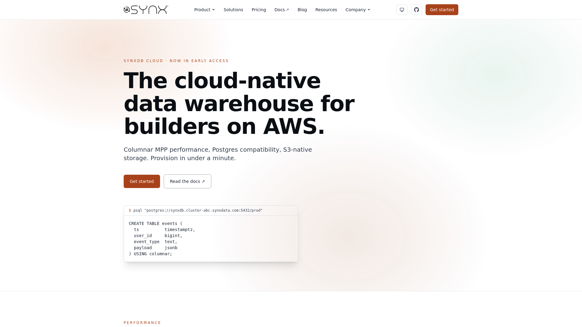 Synx Data Labs — SynxDB Cloud - URL Scan Results | Tiny Scan