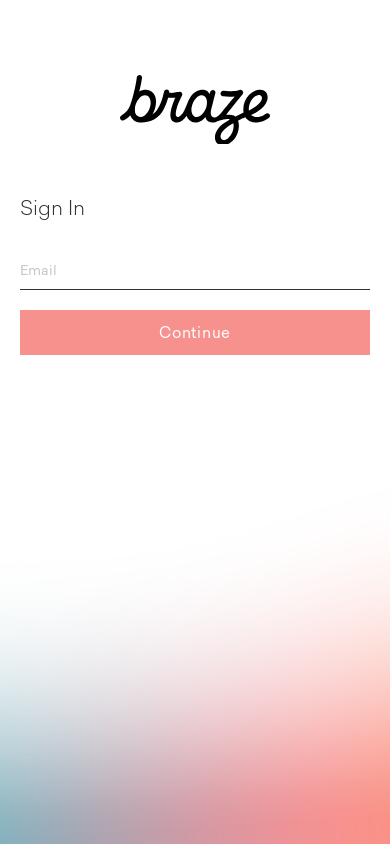 the mobile screenshot of dashboard-01.braze.eu