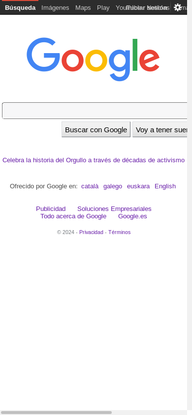 the mobile screenshot of www.google.com