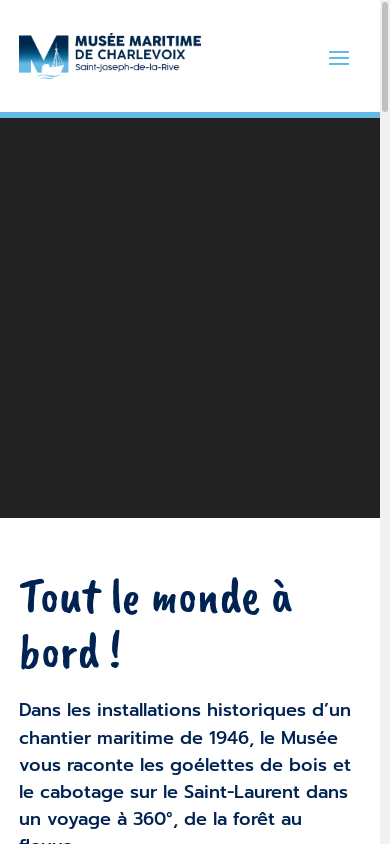 the mobile screenshot of museemaritime.com