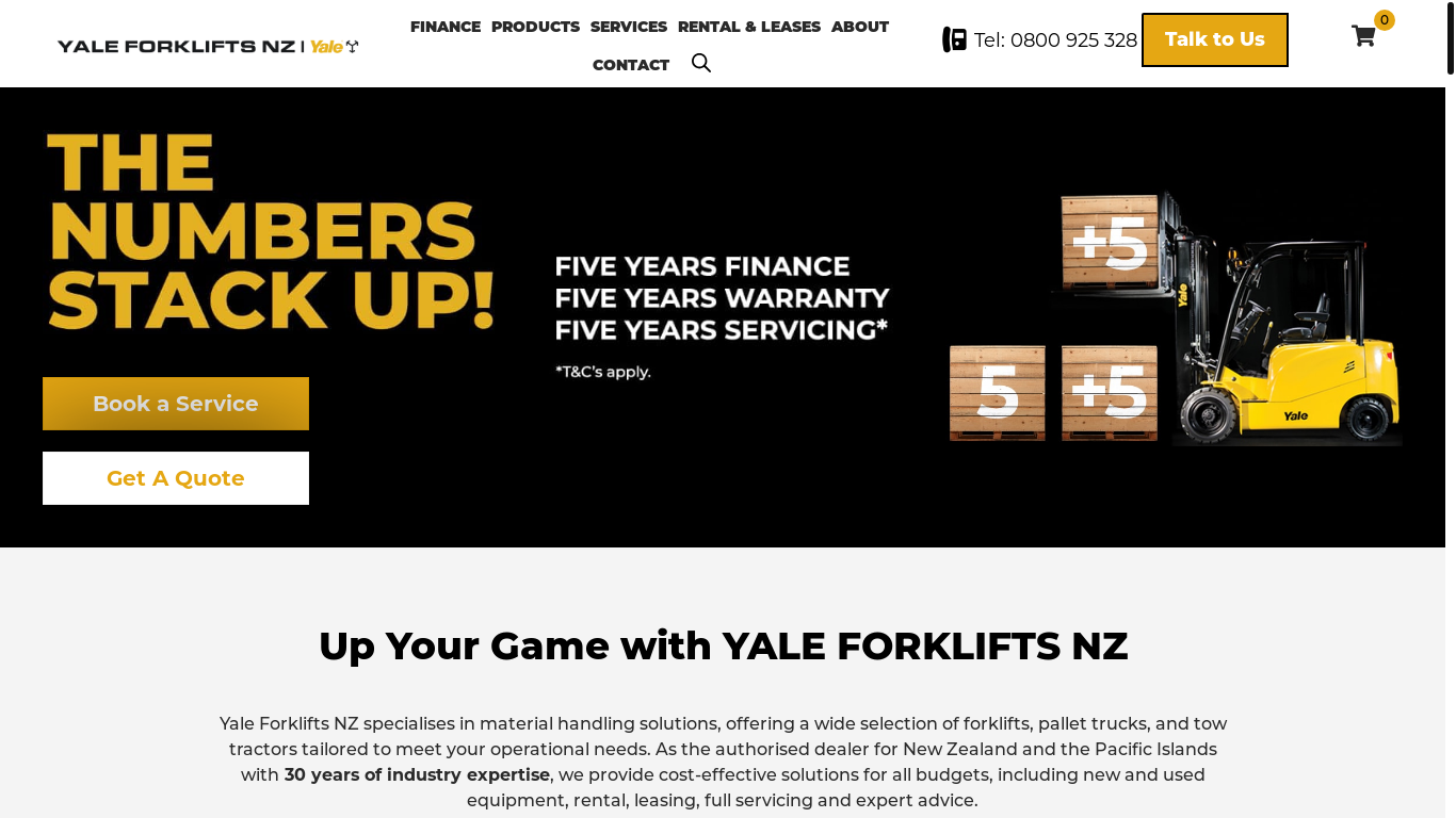 the desktop screenshot of yale.co.nz