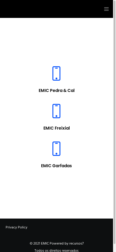 the mobile screenshot of emic.pt
