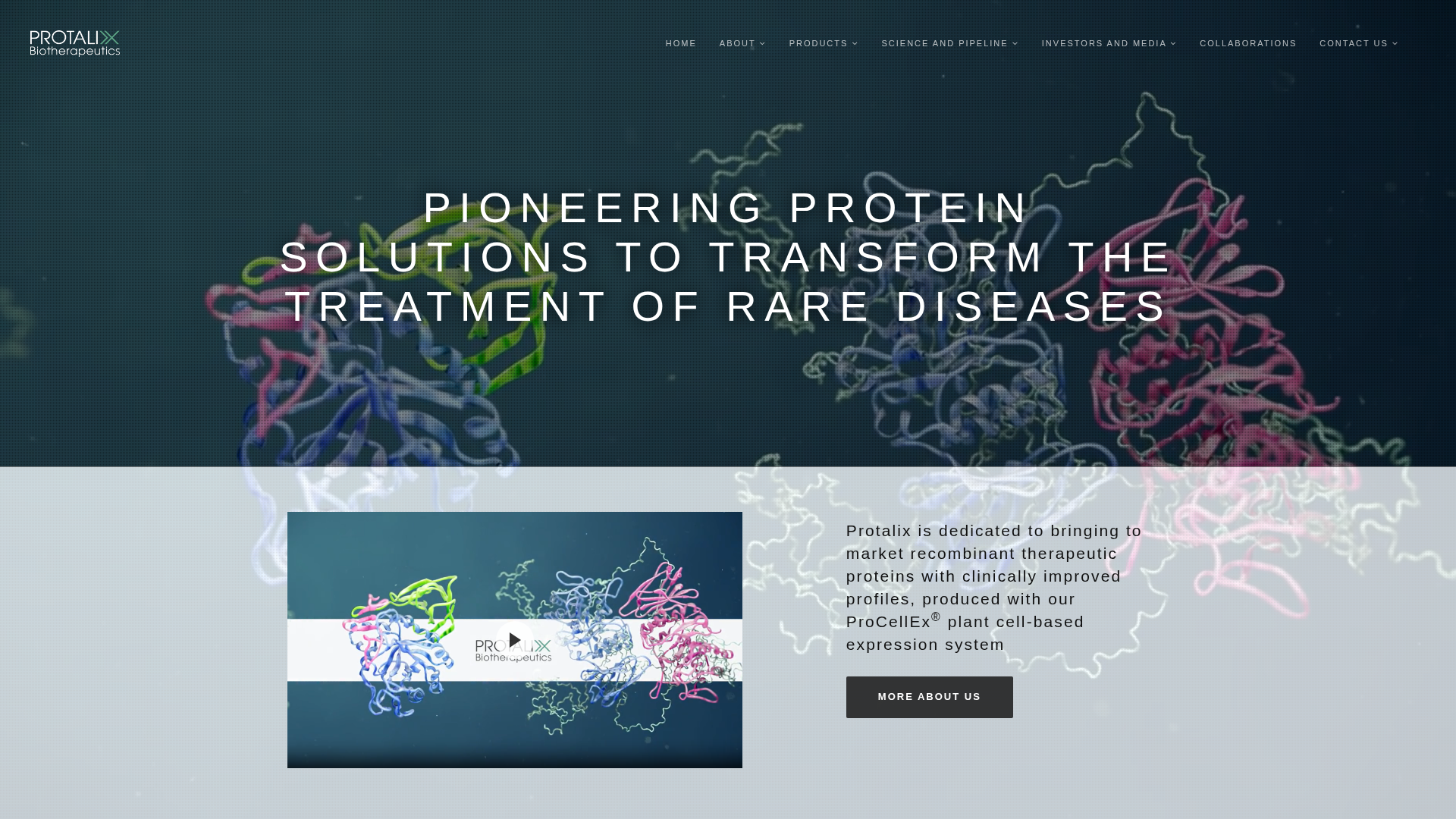 Pioneering Protein Solutions | Protalix - URL Scan Results | Tiny Scan