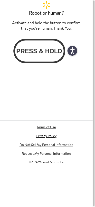 the mobile screenshot of www.walmart.com