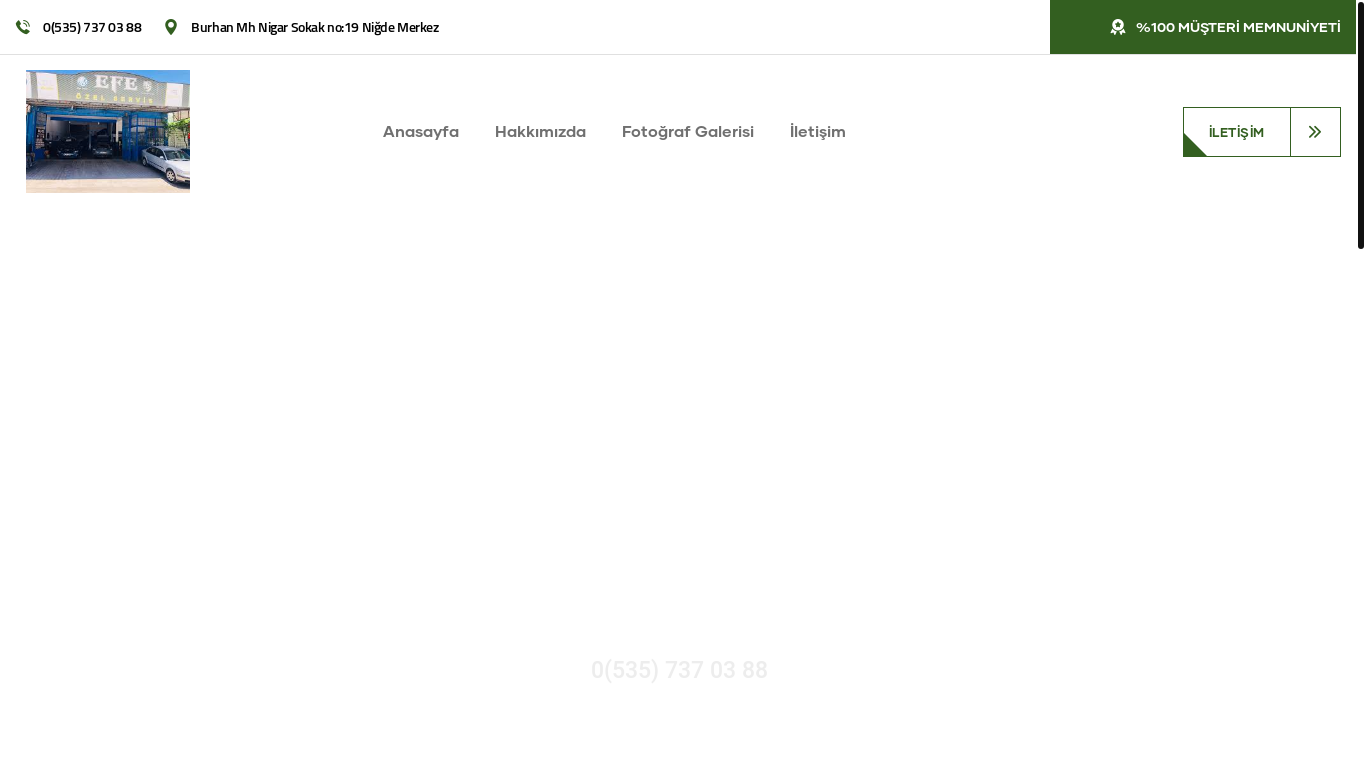 the desktop screenshot of efeotomotivservis.com.tr