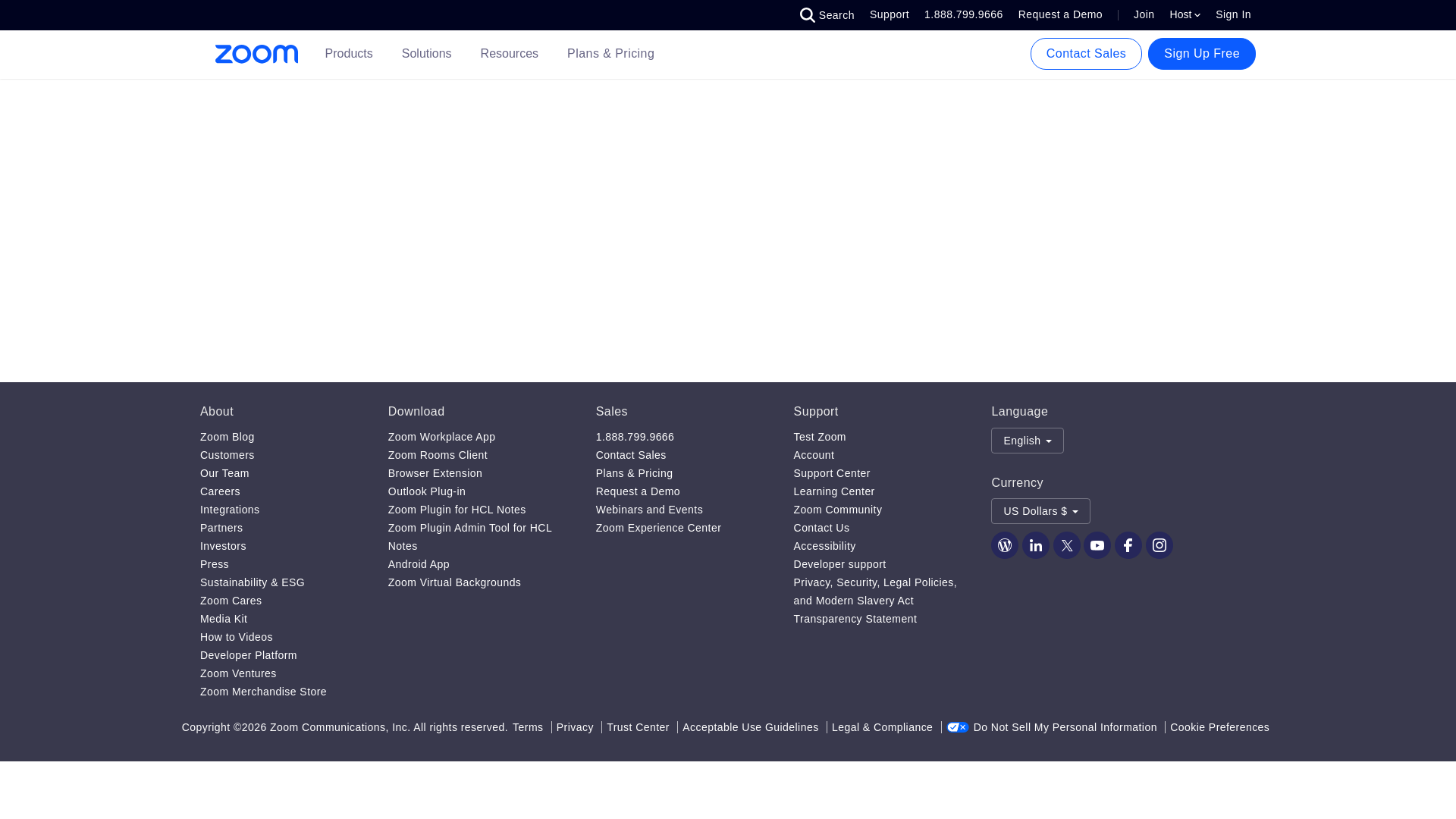 Unsubscribe - Zoom - URL Scan Results | Tiny Scan