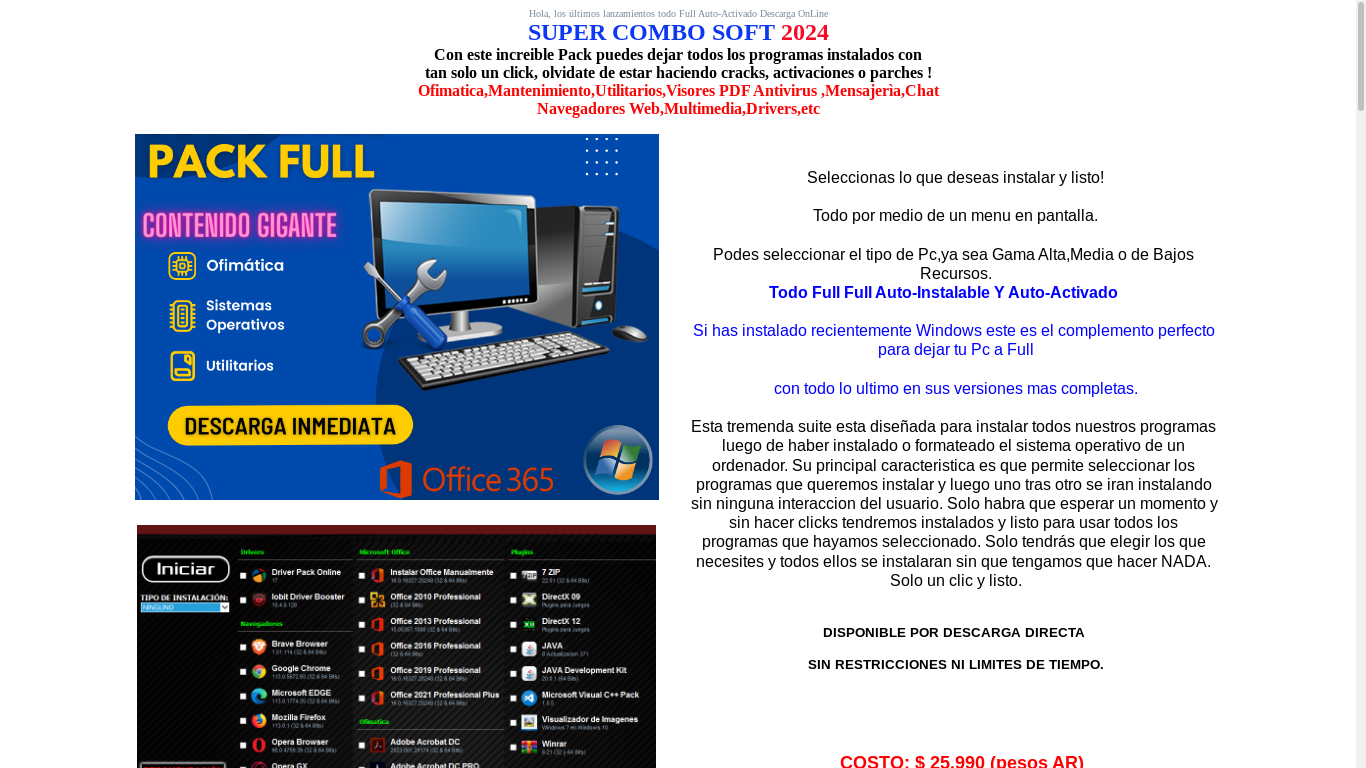 the desktop screenshot of webservicios.online