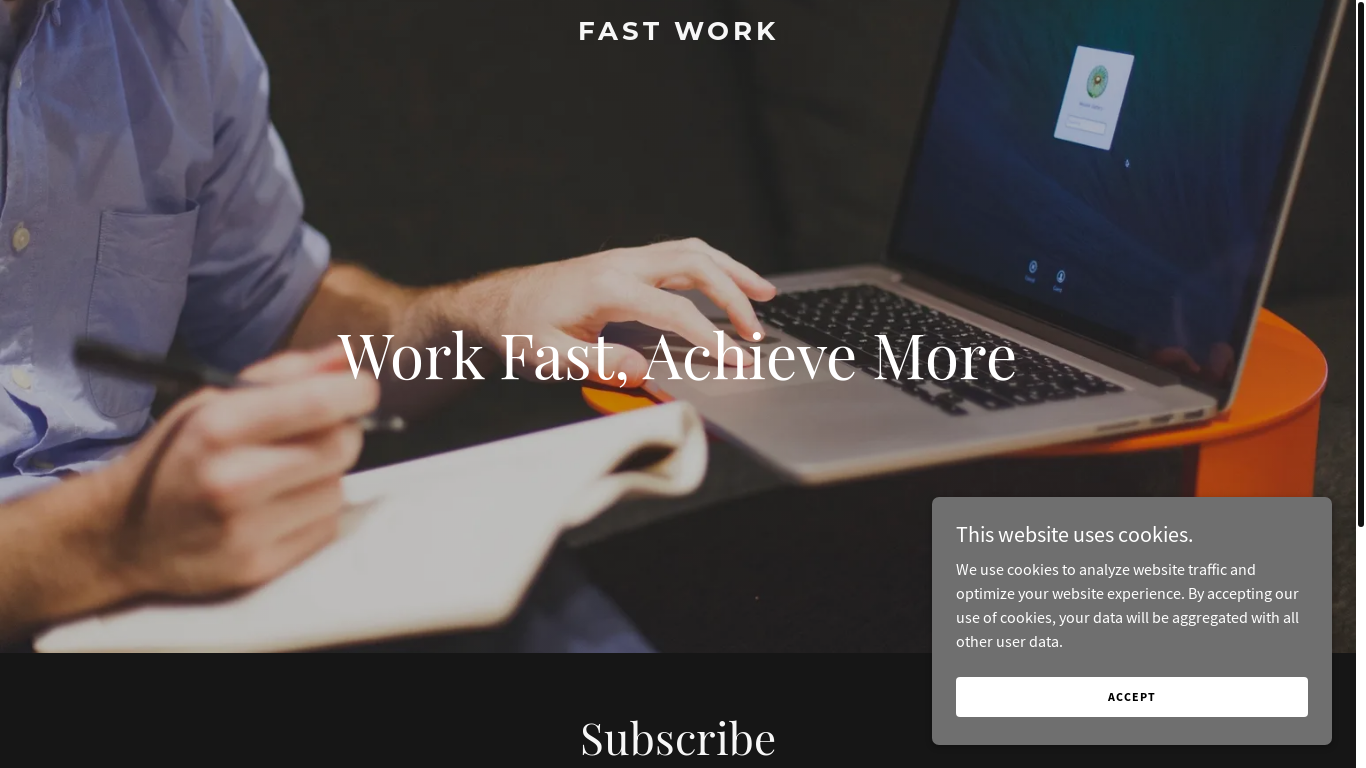 the desktop screenshot of 4fastwork.com