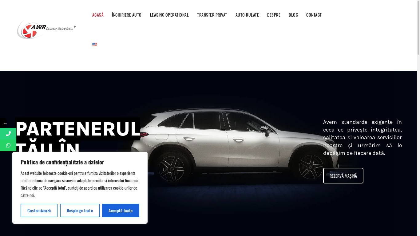 the desktop screenshot of www.awr.ro