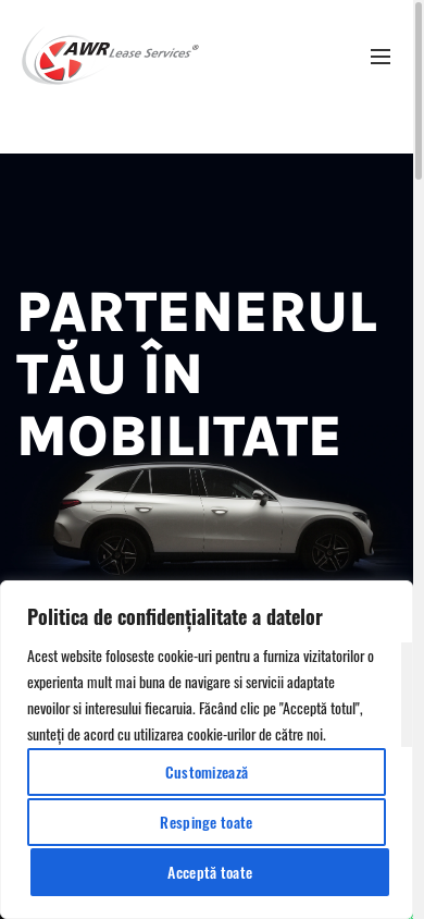 the mobile screenshot of www.awr.ro
