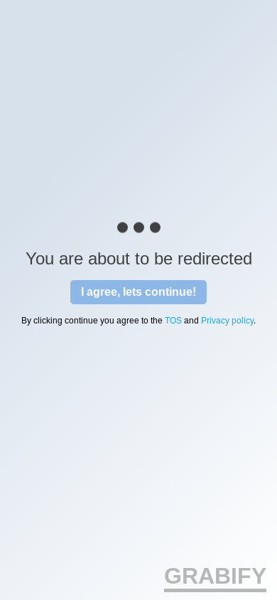 the mobile screenshot of grabify.link