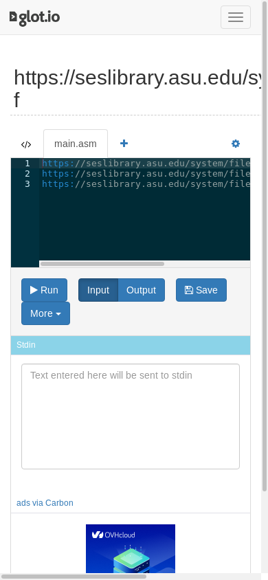 the mobile screenshot of glot.io