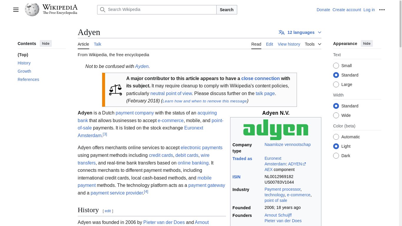 the desktop screenshot of en.wikipedia.org