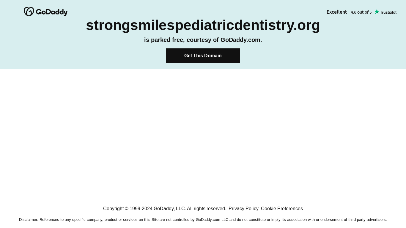 the desktop screenshot of strongsmilespediatricdentistry.org
