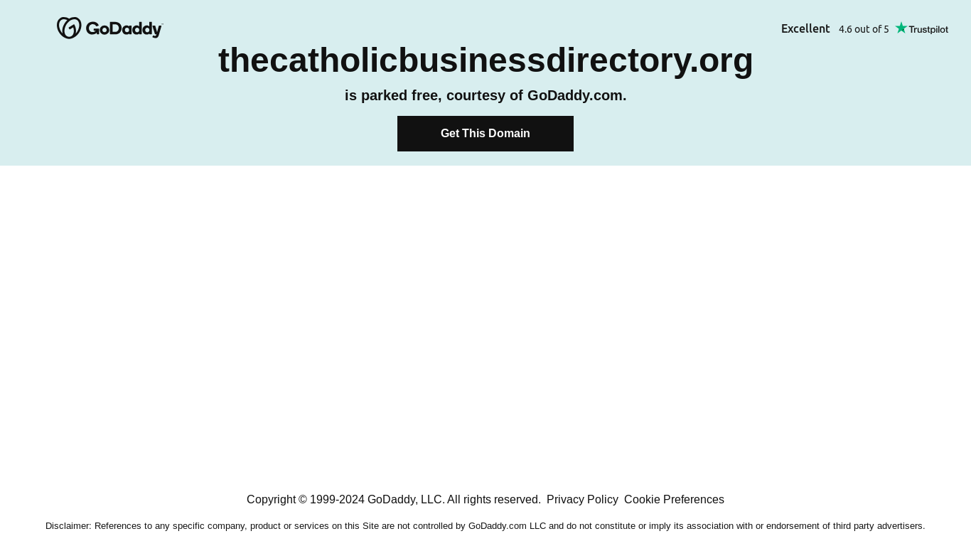 the desktop screenshot of thecatholicbusinessdirectory.org