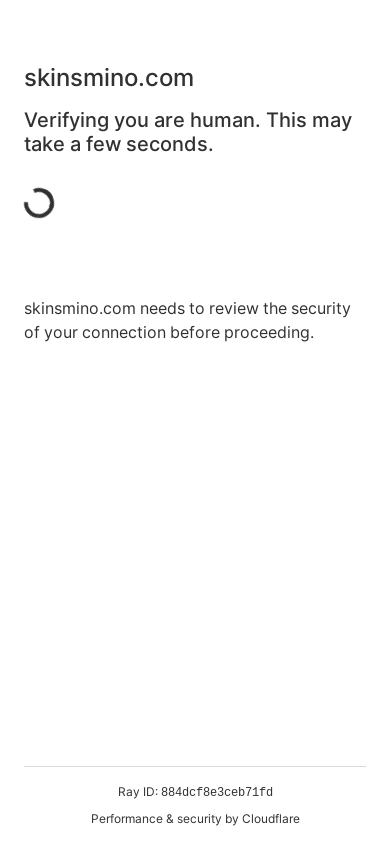 the mobile screenshot of skinsmino.com