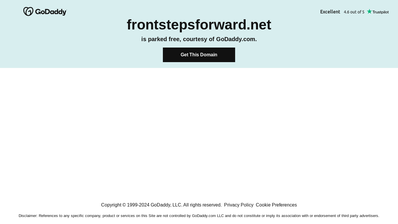 the desktop screenshot of frontstepsforward.net