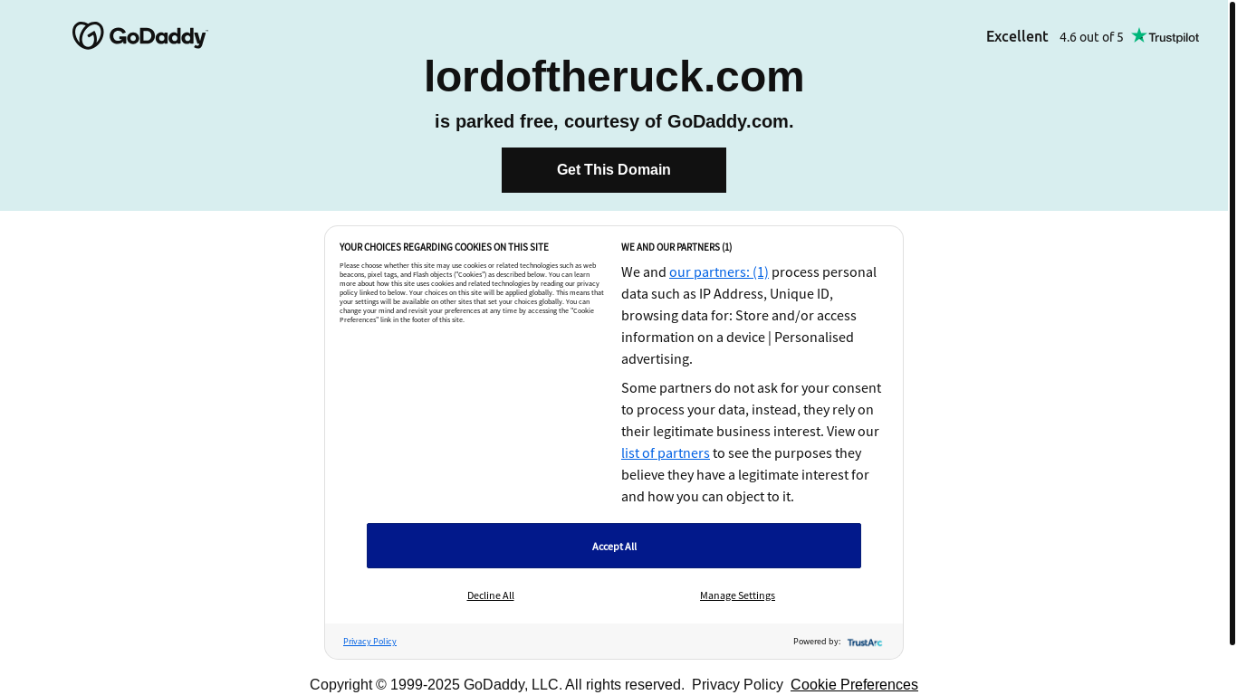 the desktop screenshot of lordoftheruck.com