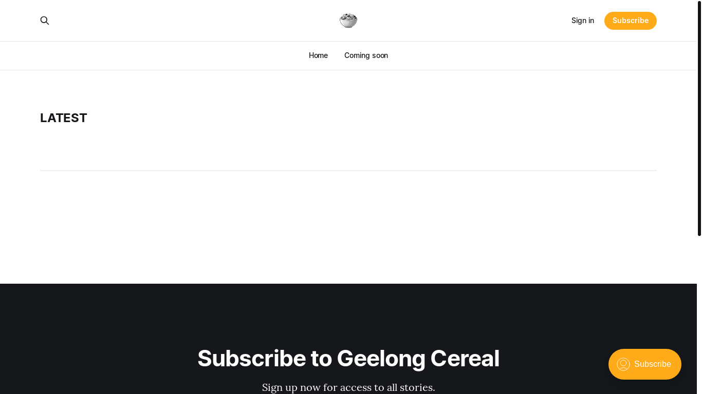 the desktop screenshot of www.geelongcereal.com