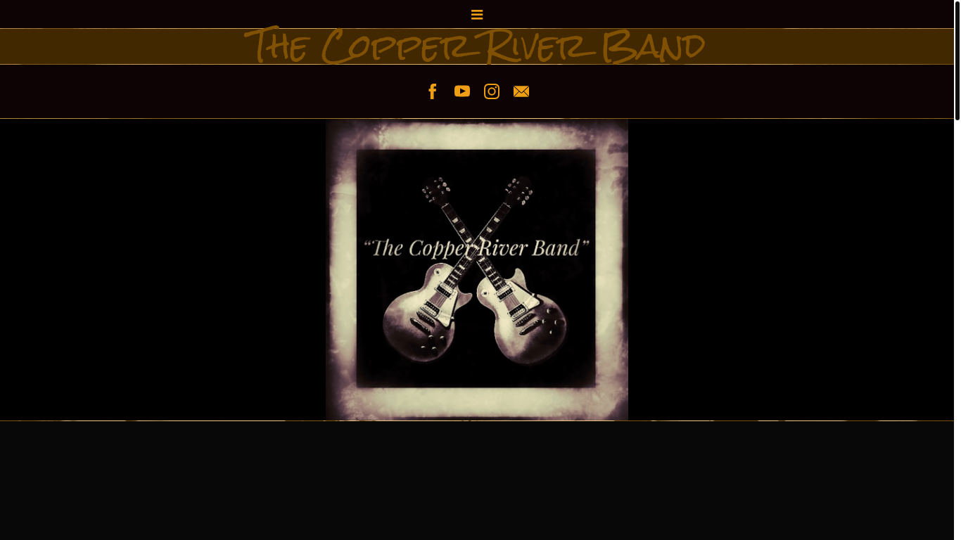 the desktop screenshot of thecopperriverband.com