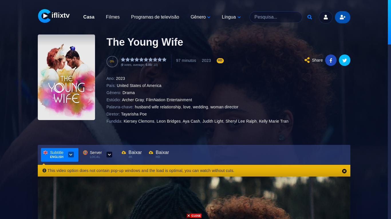 the desktop screenshot of iflixtv.xyz