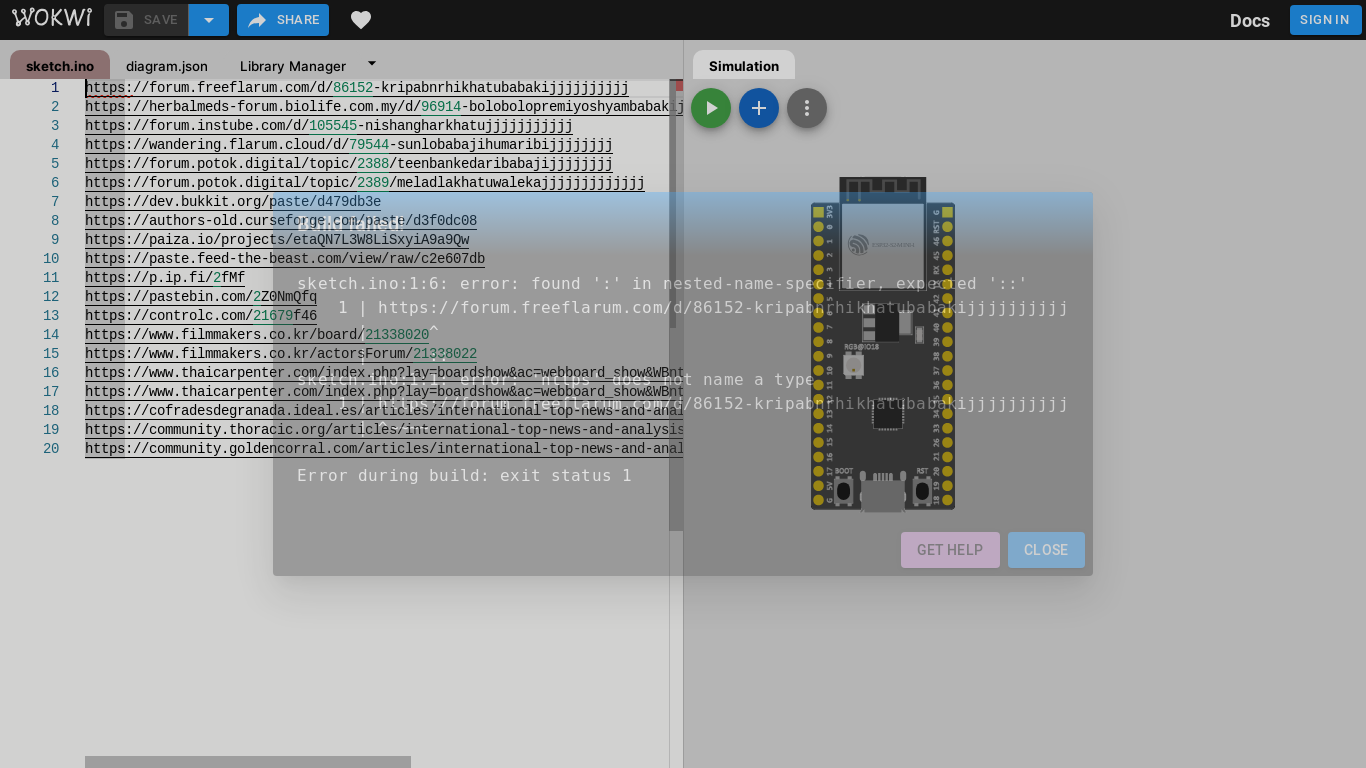 the desktop screenshot of wokwi.com