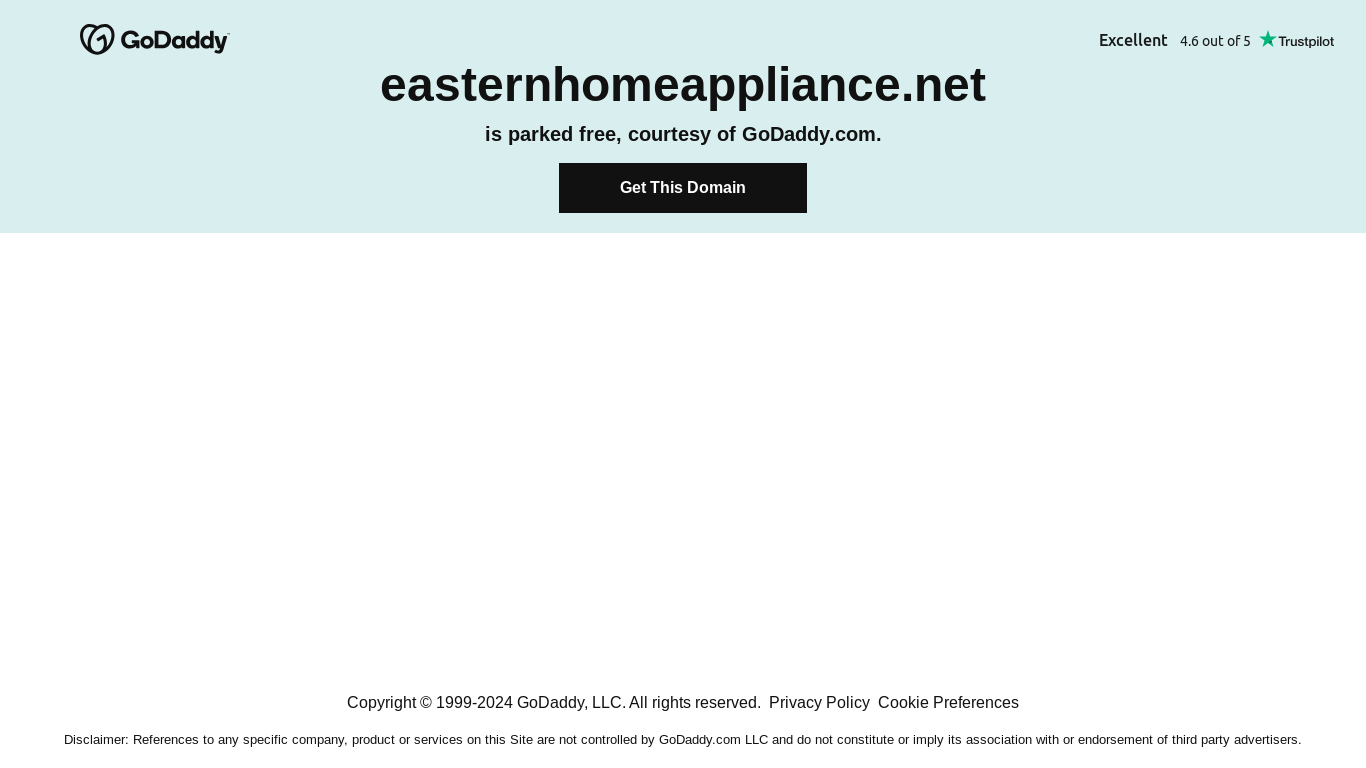 the desktop screenshot of easternhomeappliance.net