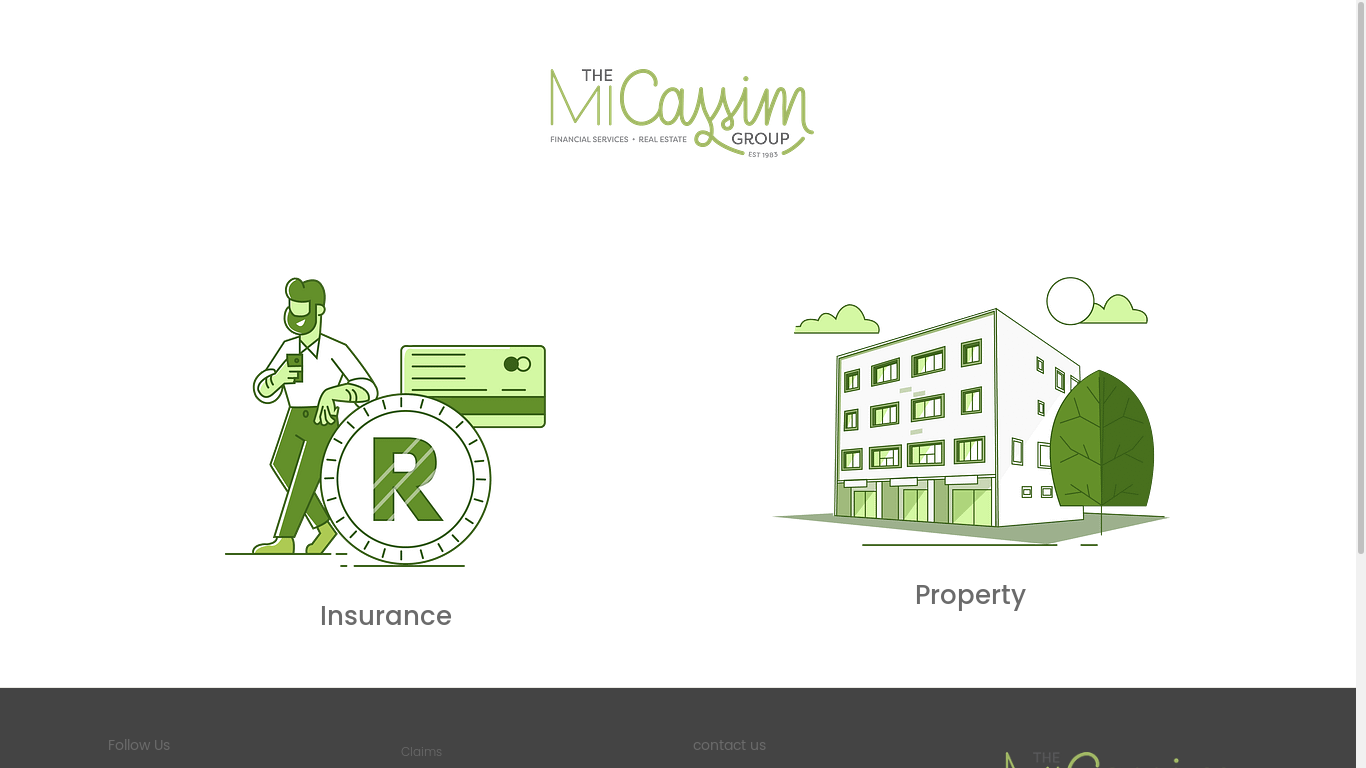 the desktop screenshot of micassim.co.za