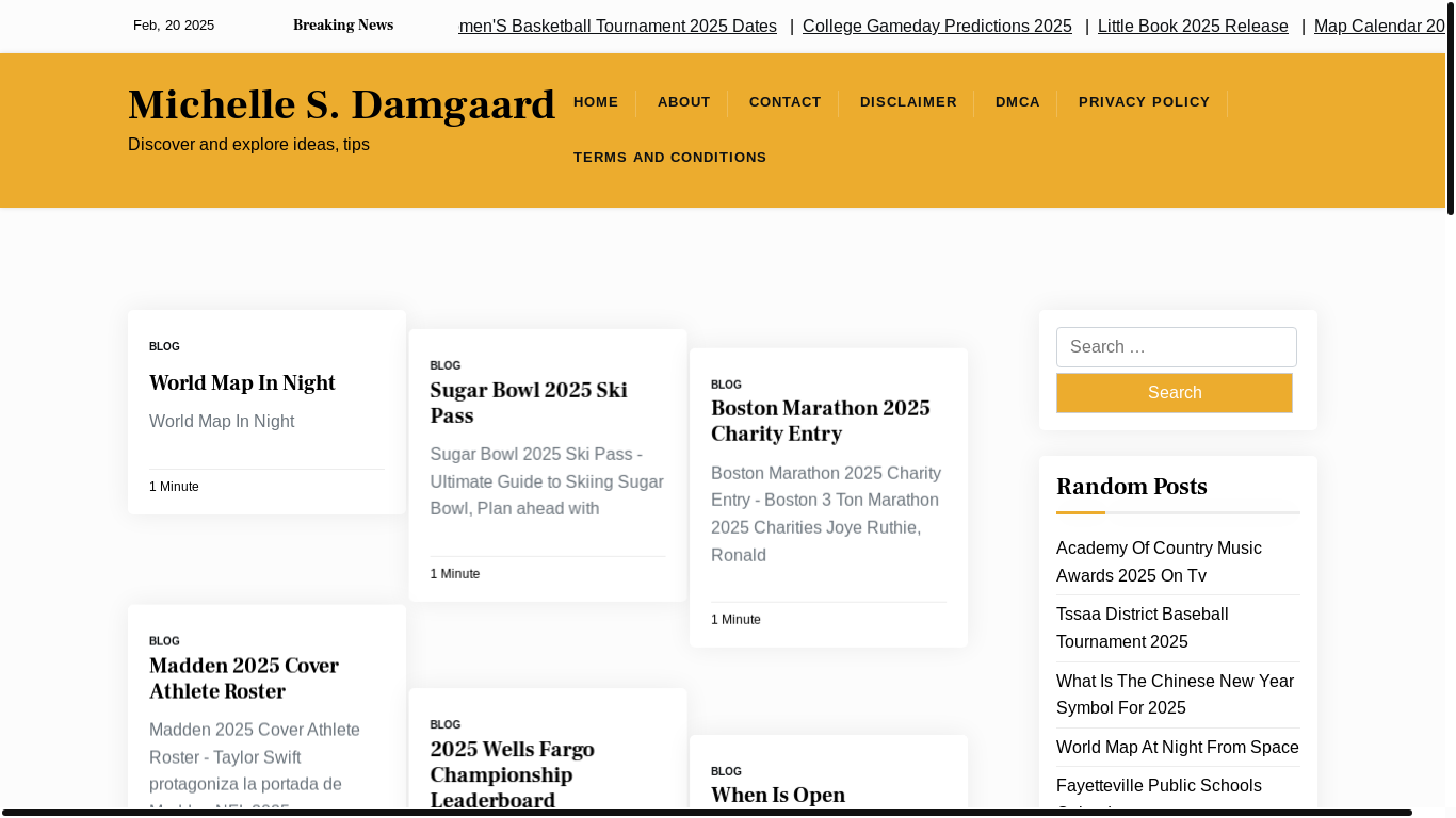 the desktop screenshot of michellesdamgaard.pages.dev