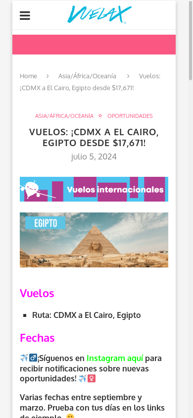 the mobile screenshot of www.vuelax.com