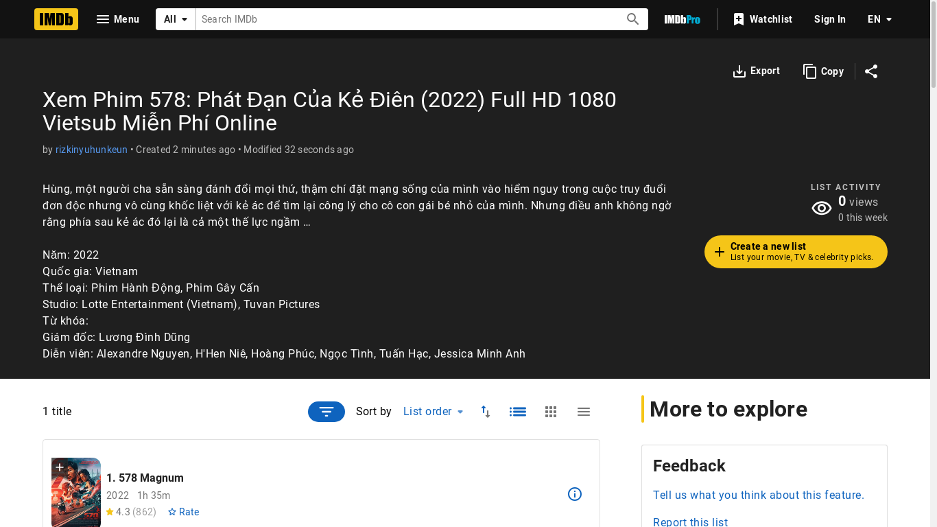 the desktop screenshot of m.imdb.com