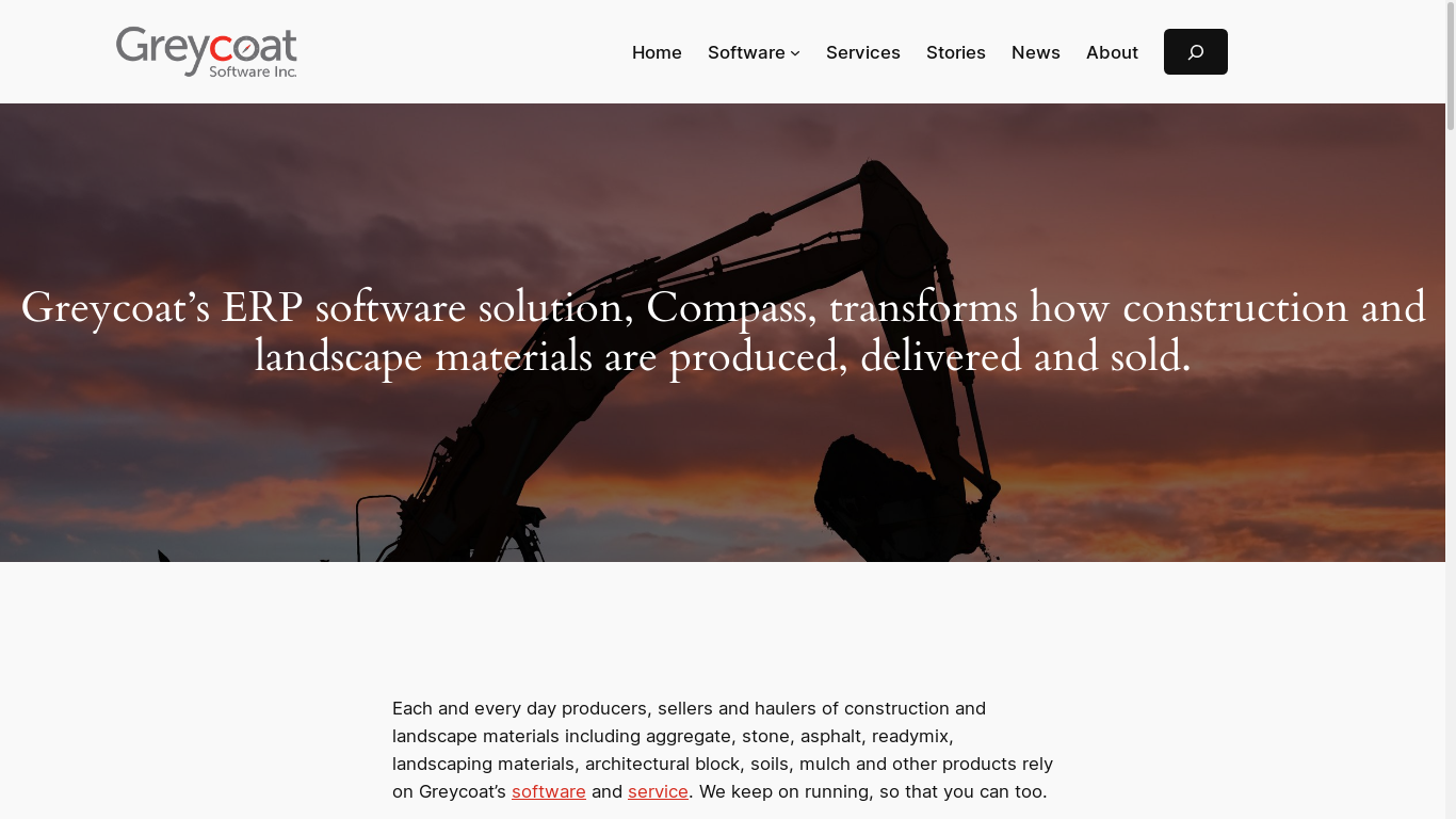 the desktop screenshot of greycoat.ca