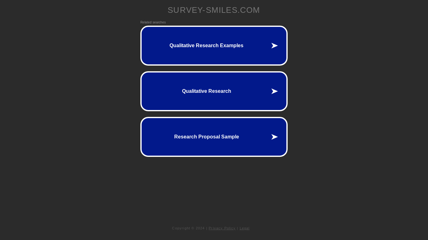 the desktop screenshot of survey-smiles.com