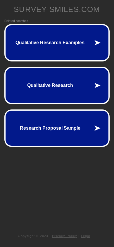 the mobile screenshot of survey-smiles.com