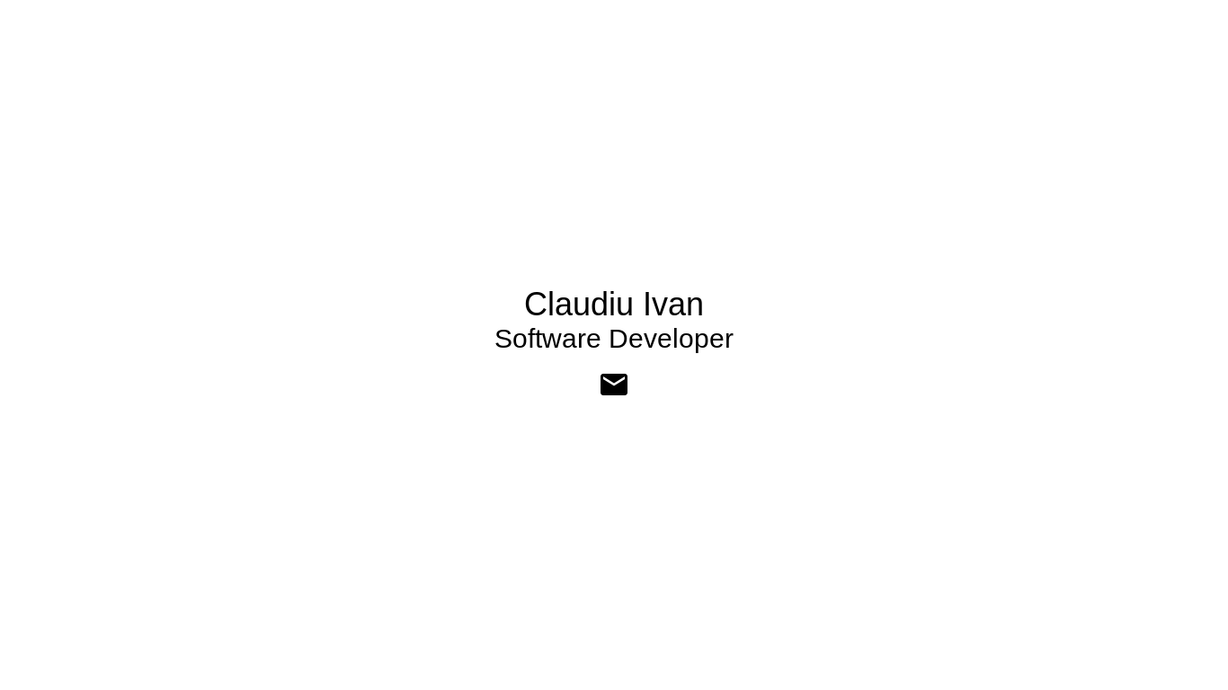 the desktop screenshot of www.claudiu-ivan.com