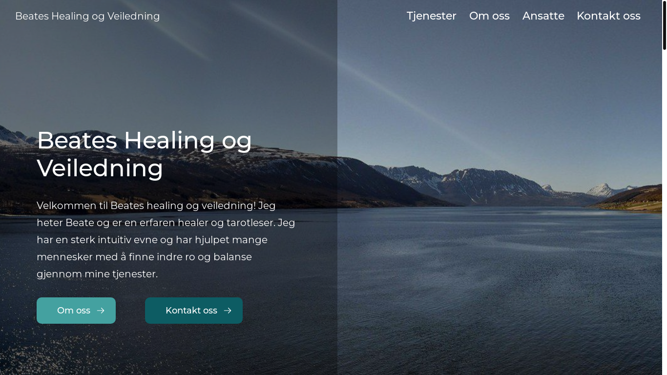 the desktop screenshot of beateshealing.no
