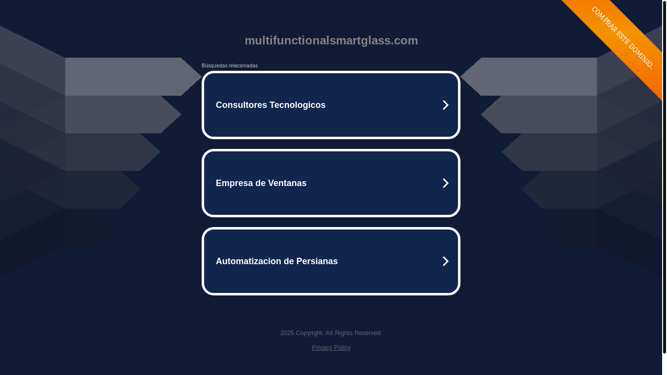 the desktop screenshot of multifunctionalsmartglass.com