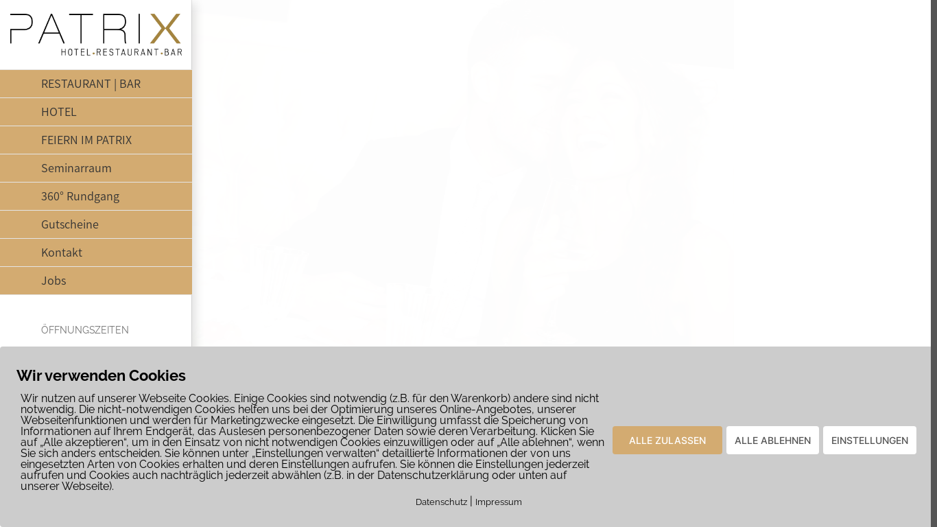 the desktop screenshot of restaurant-patrix.at
