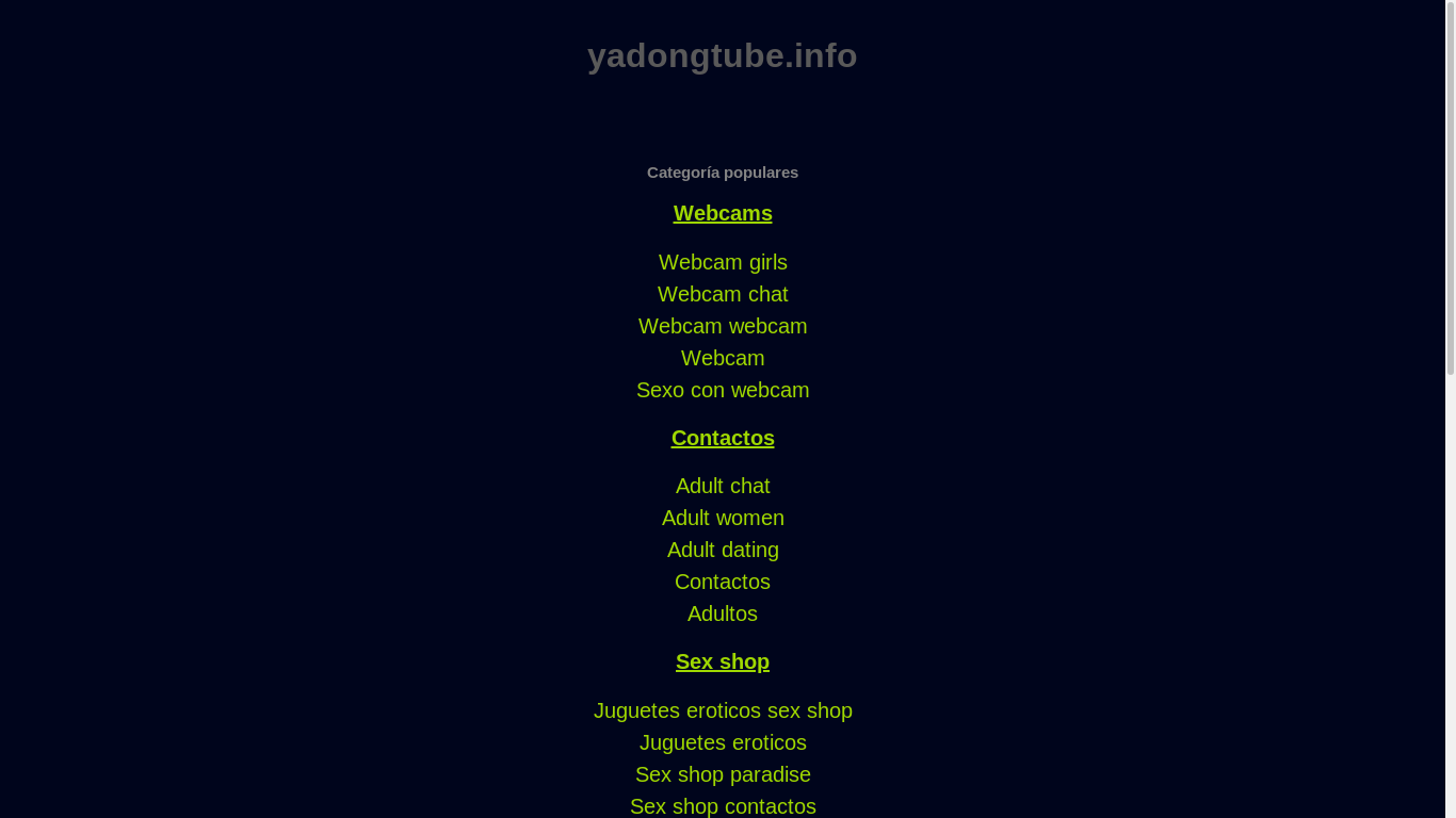 the desktop screenshot of ww1.yadongtube.info