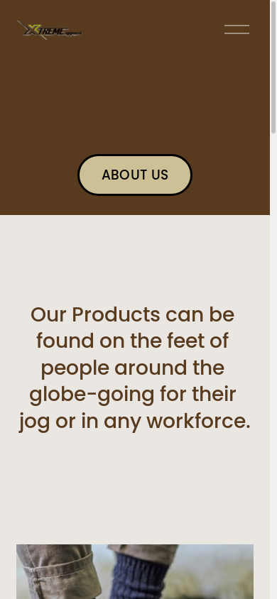 the mobile screenshot of www.xtremeapparelgroup.com