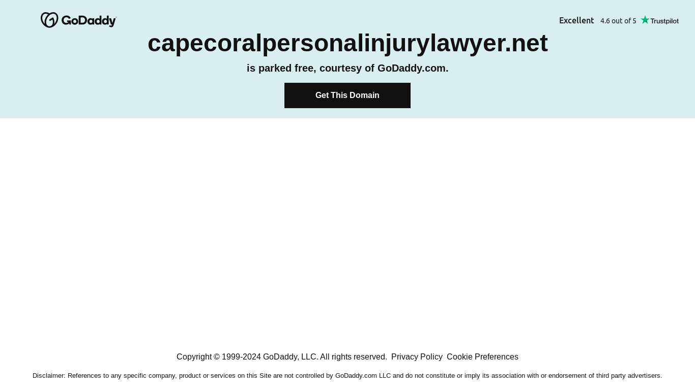 the desktop screenshot of capecoralpersonalinjurylawyer.net
