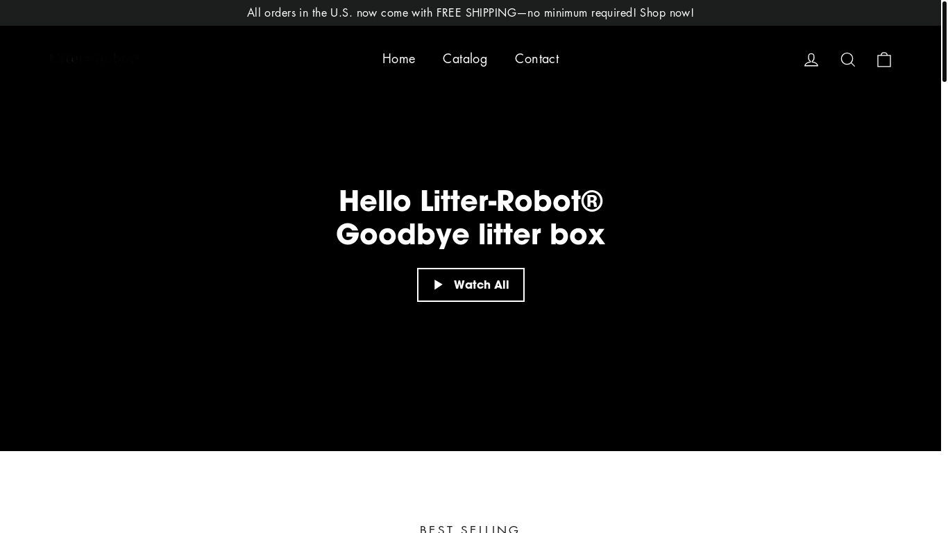 the desktop screenshot of litterr-robot.shop